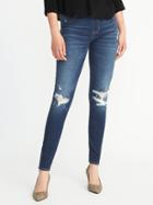 Old Navy Womens Pull-on Destructed Rockstar Jeggings For Women Medium Worn Size 12