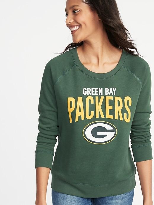 Old Navy Womens Nfl Team-graphic Sweatshirt For Women Green Bay Packers Size S