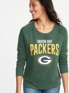 Old Navy Womens Nfl Team-graphic Sweatshirt For Women Green Bay Packers Size S