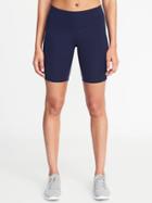 Old Navy Womens Mid-rise Compression Bermuda Shorts For Women (8) Navy Size Xl