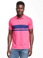 Old Navy Built In Flex Pro Polo For Men - Dream Pink