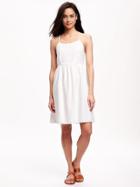 Old Navy Linen Blend Cami Dress For Women - White