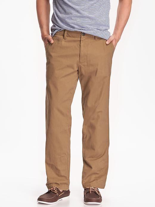 Old Navy Mens Loose Broken-in Khakis For Men Toasty Size 33w