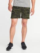 Old Navy Mens Quick-dry 4-way Stretch Performance Shorts For Men (5) Olive Camouflage Size L