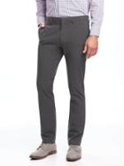 Old Navy Built In Flex Slim Signature Dress Pants For Men - Dark Charcoal Gray
