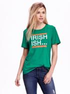 Old Navy Relaxed St. Patricks Day Graphic Tee - Green