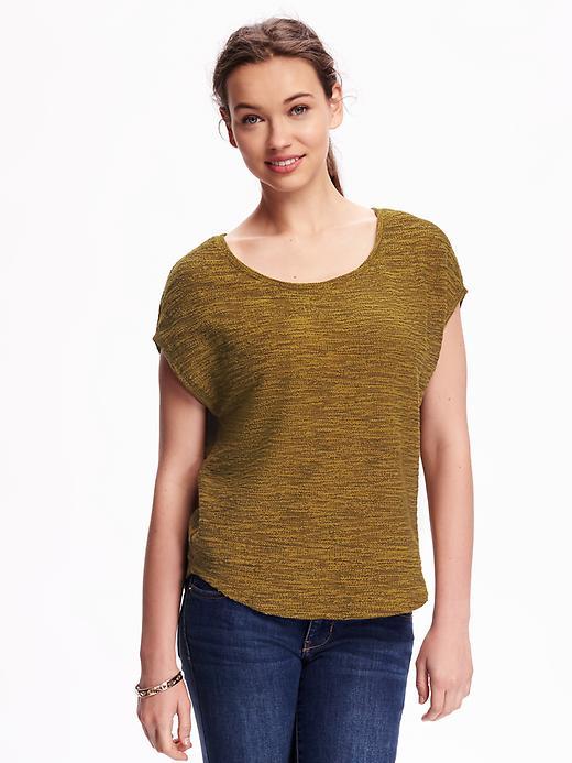 Old Navy Cocoon Fleece Top For Women - Golden Compass