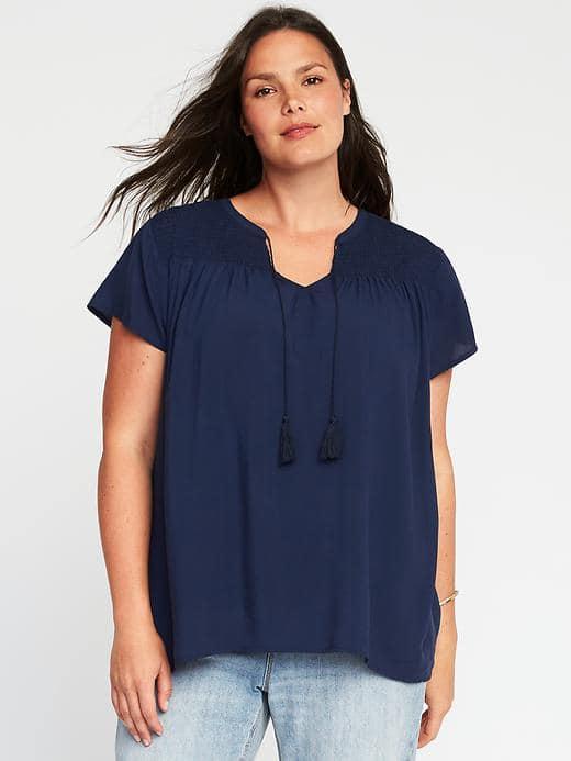 Old Navy Relaxed Tassel Tie Plus - Lost At Sea Navy