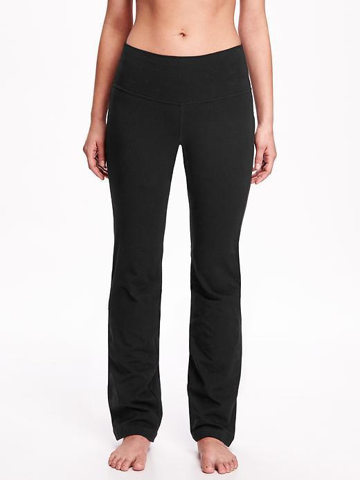 Old Navy Adjustable Rise Yoga Pants For Women - New Black