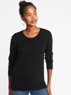 Old Navy Womens Classic Crew-neck Sweater For Women Blackjack Size Xs