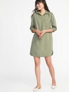 Old Navy Womens Tencel Shirt Dress For Women Moss Landing Size Xs