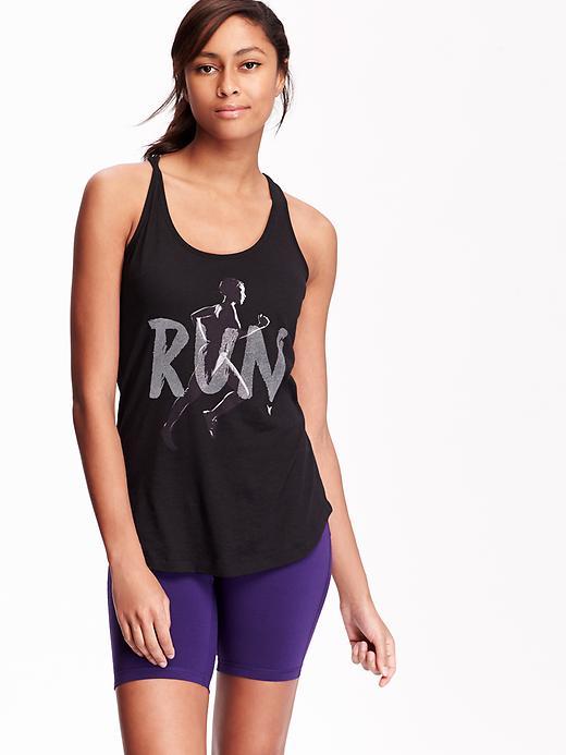 Old Navy Go Dry Cool Graphic Tank For Women - Last Run