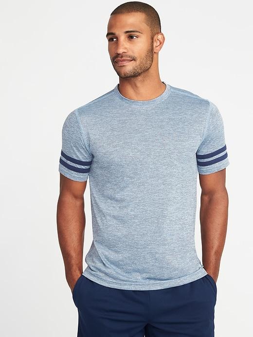 Old Navy Mens Regular-fit Go-dry Performance Tee For Men Sky Maintenance Size S