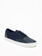 Old Navy Mens Wool-blend Flannel Sneakers For Men Blue Size 10