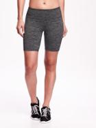 Old Navy Go Dry Cool Compression Bermudas 8 For Women - Soft Black Stripe