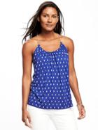Old Navy Relaxed Suspended Neck Top For Women - Bluer Than Blue