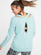 Old Navy Womens Relaxed French-terry Keyhole-back Sweatshirt For Women Seafoam Size Xxl
