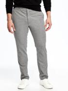 Old Navy Built In Flex Slim Tapered Leg Pants For Men - Light Grey Heather