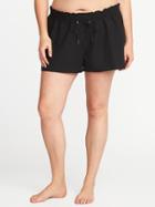 Old Navy Womens Plus-size Board Shorts Ebony Size 2x