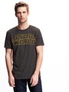 Old Navy Mens Star Wars Logo Tee Charcoal Heather Gray Size Xxl