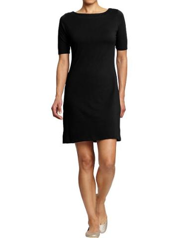 Old Navy Womens Boat Neck 3/4 Sleeve Shift Dresses