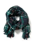 Old Navy Oversized Flannel Scarf - Large Green Plaid