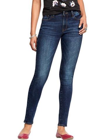 Old Navy Womens The Rockstar Mid Rise Skinny Jeans - Richmond