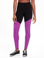 Old Navy Go Dry Cool Color Block Leggings For Women - Black