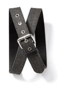 Old Navy Patterned Tweed Belt For Men - Herringbone