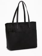 Sueded East-west Tote For Women
