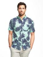 Old Navy Slim Fit Classic Shirt For Men - Reef History Of Time