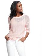 Old Navy Hi Lo Open Knit Sweater For Women - Bouquet