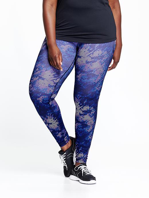 Old Navy High Rise Go Dry Compression Plus Size Capris Size 1x Plus - Sapphire Isle