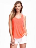 Old Navy Hi Lo Jersey Tank For Women - Finding Neon