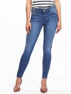 Old Navy Mid Rise Built In Sculpt Rockstar Jeans For Women - Medium Ultra Violet