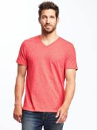 Old Navy Soft Washed Slub Knit V Neck Tee For Men - Sea Anemone