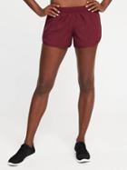 Old Navy Go Dry Cool Semi Fitted Run Shorts For Women - Winter Wine