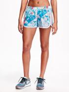Old Navy Loose Fit Printed Running Shorts For Women - Looking Glass