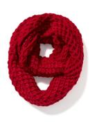 Old Navy Honeycomb Stitch Infinity Scarf For Women - Robbie Red