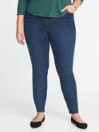 Old Navy Womens High-rise Plus-size Rockstar Pull-on Jeggings Dark Wash Size 28