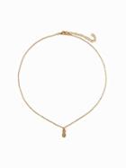 Old Navy Pineapple Charm Pendant Necklace For Women - Gold