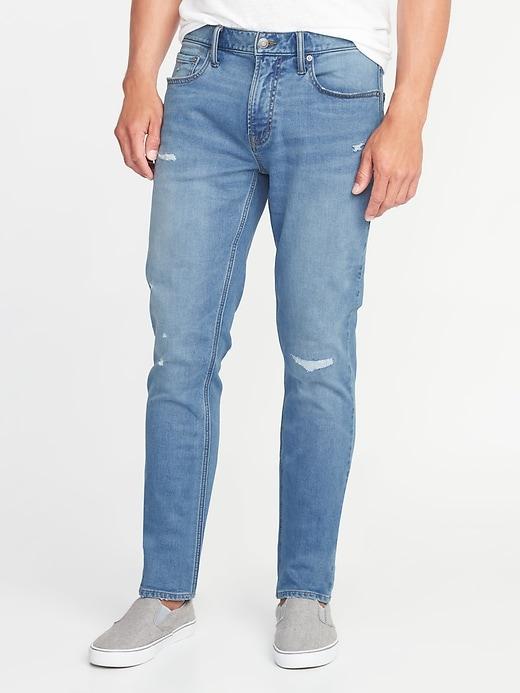 Old Navy Mens Slim 24/7 Built-in Flex Jeans For Men Medium Wash Size 32w