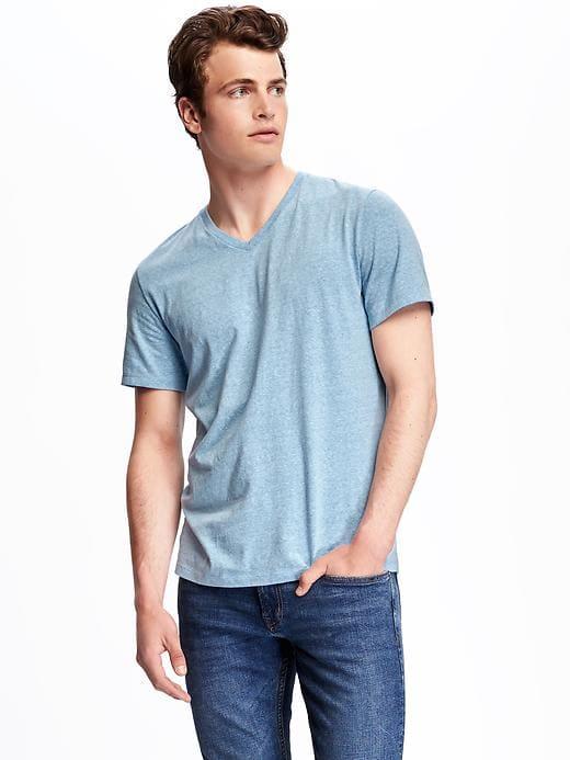 Old Navy Mens Soft-washed V-neck Tee For Men Blue My Cover Size Xl