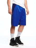 Old Navy Go Dry Cool Basketball Shorts With Dry Touch For Men 12 - Prize Winner Blue