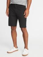 Old Navy Mens Slim Go-dry Performance Khaki Shorts For Men - 10 Inch Inseam Black - 10 Inch Inseam Black Size 32w