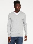 Old Navy Mens V-neck Sweater For Men Light Gray Heather Size S