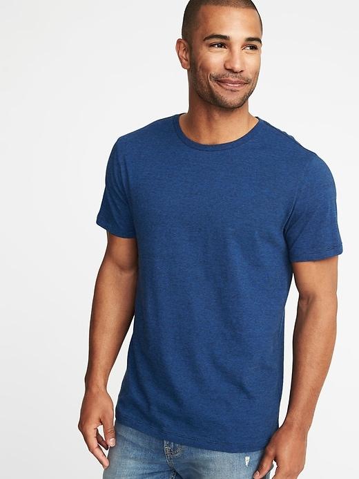 Old Navy Mens Soft-washed Perfect-fit Crew-neck Tee For Men Happy Blue Size L