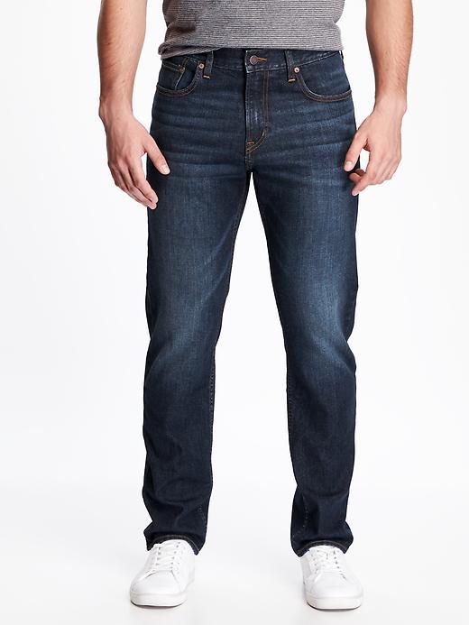 Old Navy Built In Flex Athletic Fit Jeans For Men - Dark Wash