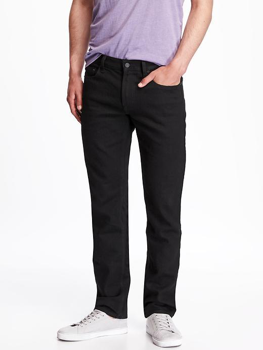 Old Navy Built In Flex Slim Fit Jeans For Men - Black Rinse