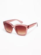 Old Navy Womens Oversize Square Sunglasses For Women Berry Size One Size